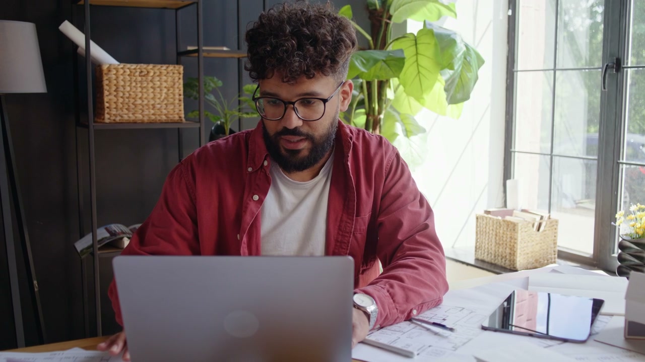 Young Architect Working on Laptop