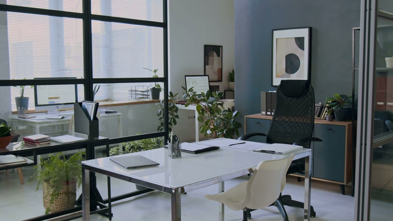 Modern Finance Office Workspace