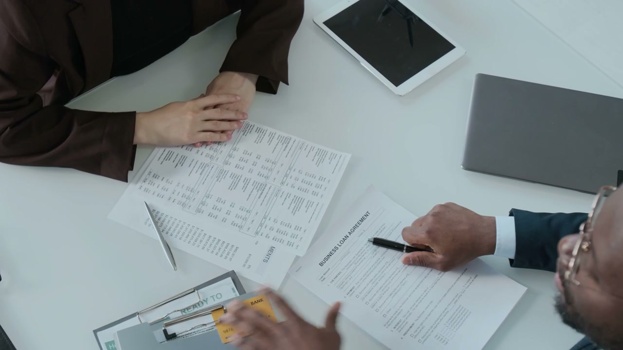 Business Loan Agreement and Handshake