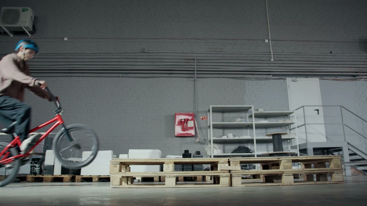 BMX Riders Jumping Pallets