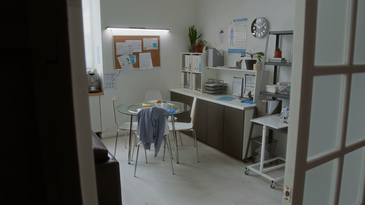 Empty Doctor's Office Break Room