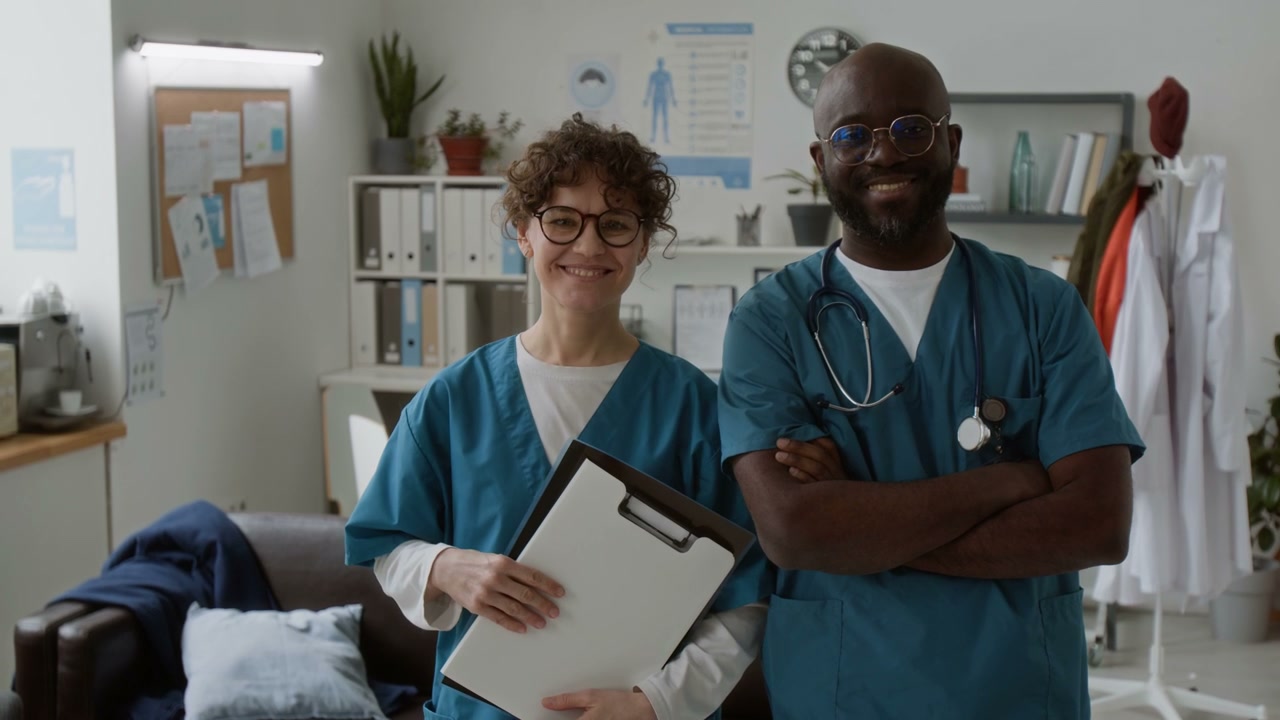 Medical Team Smiling in Office