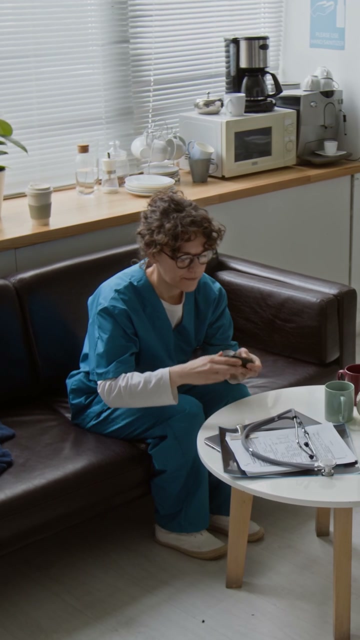 Doctor Wakes From Nap and Prepares for Work
