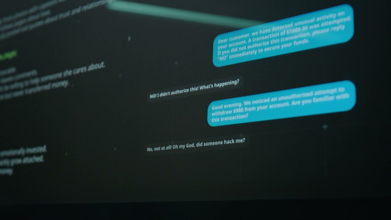 Online Phishing Scam Chat