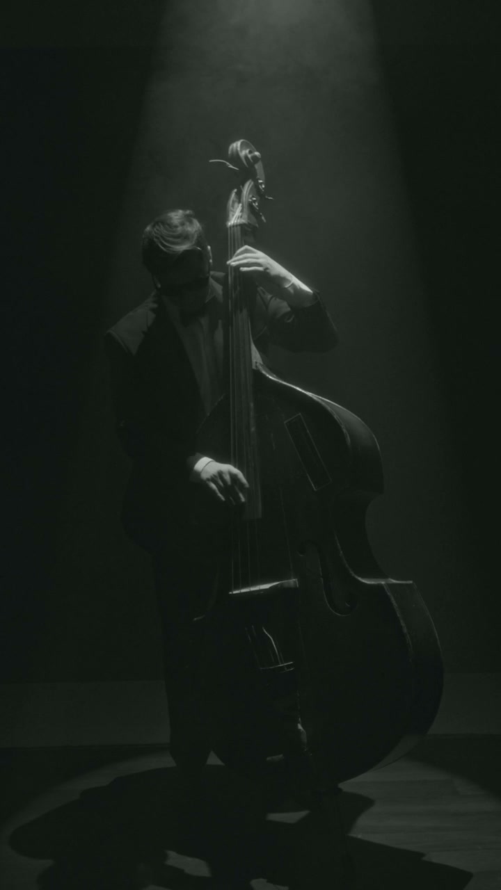 Jazz Bassist Solo Performance in Spotlight