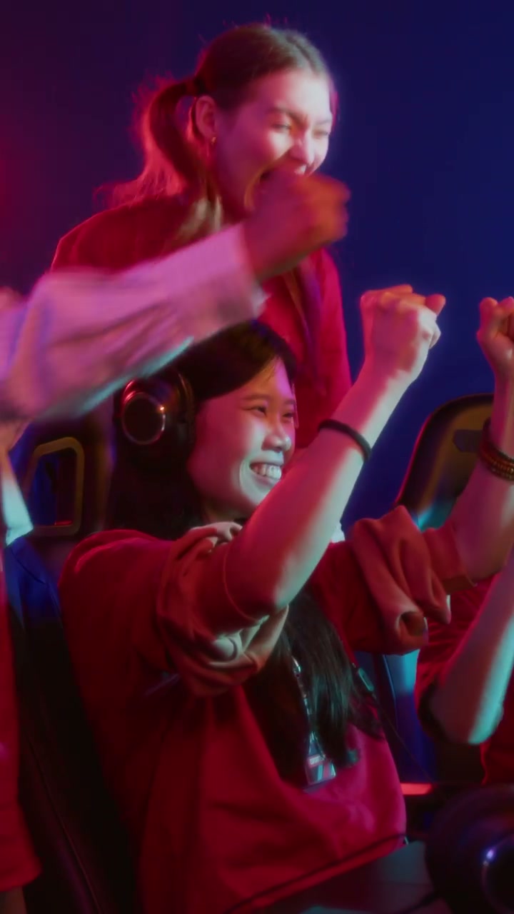 Women Gamers Celebrating Esports Victory