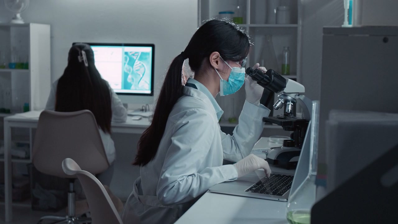 Scientist Conducting Research in STEM Lab