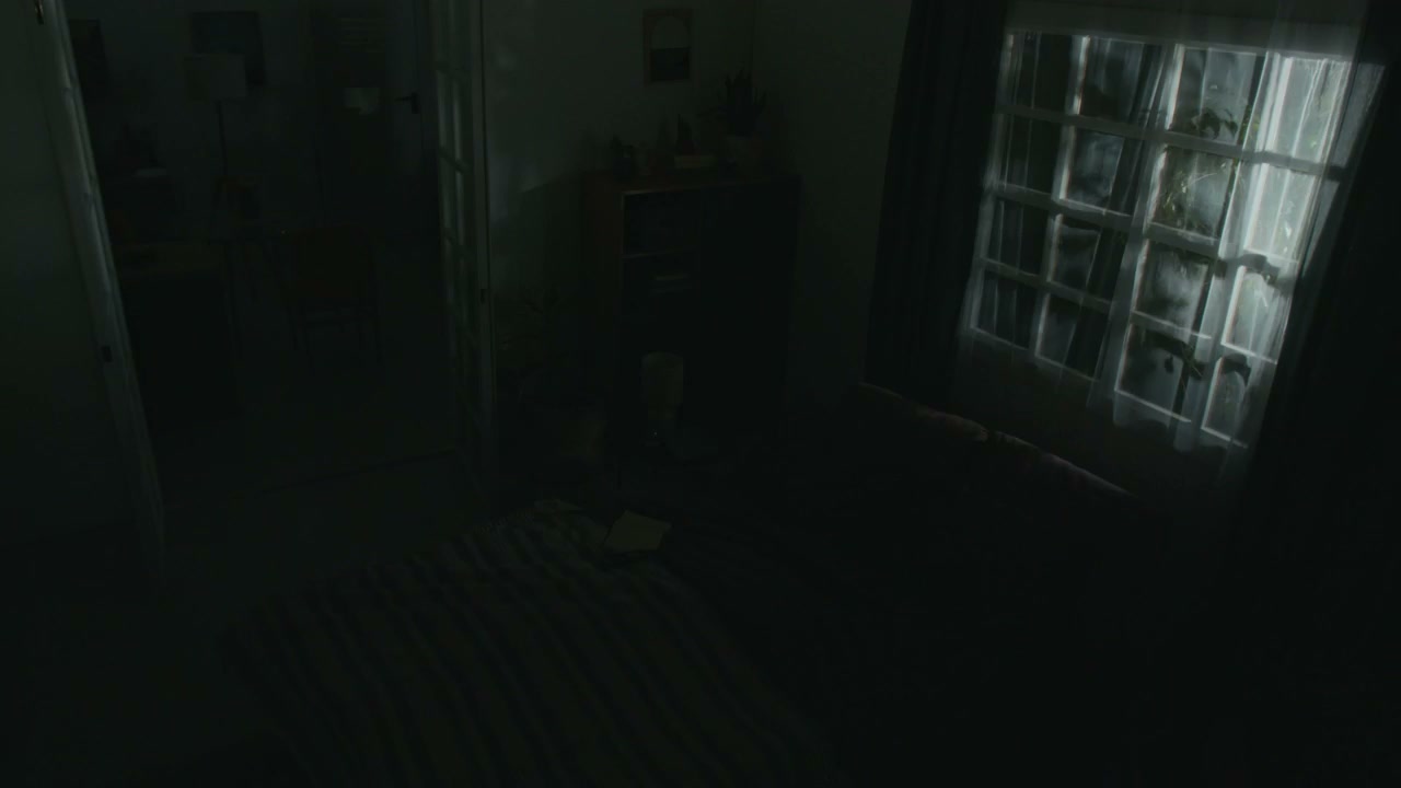 Eerie Flickering Lights in a Dark Bedroom