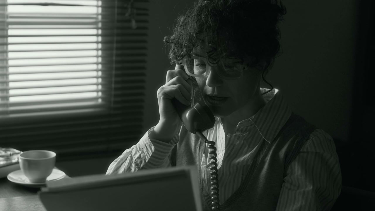 Writer on a Retro Phone Call