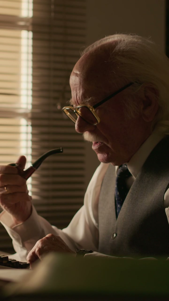 Vintage Writer At Work