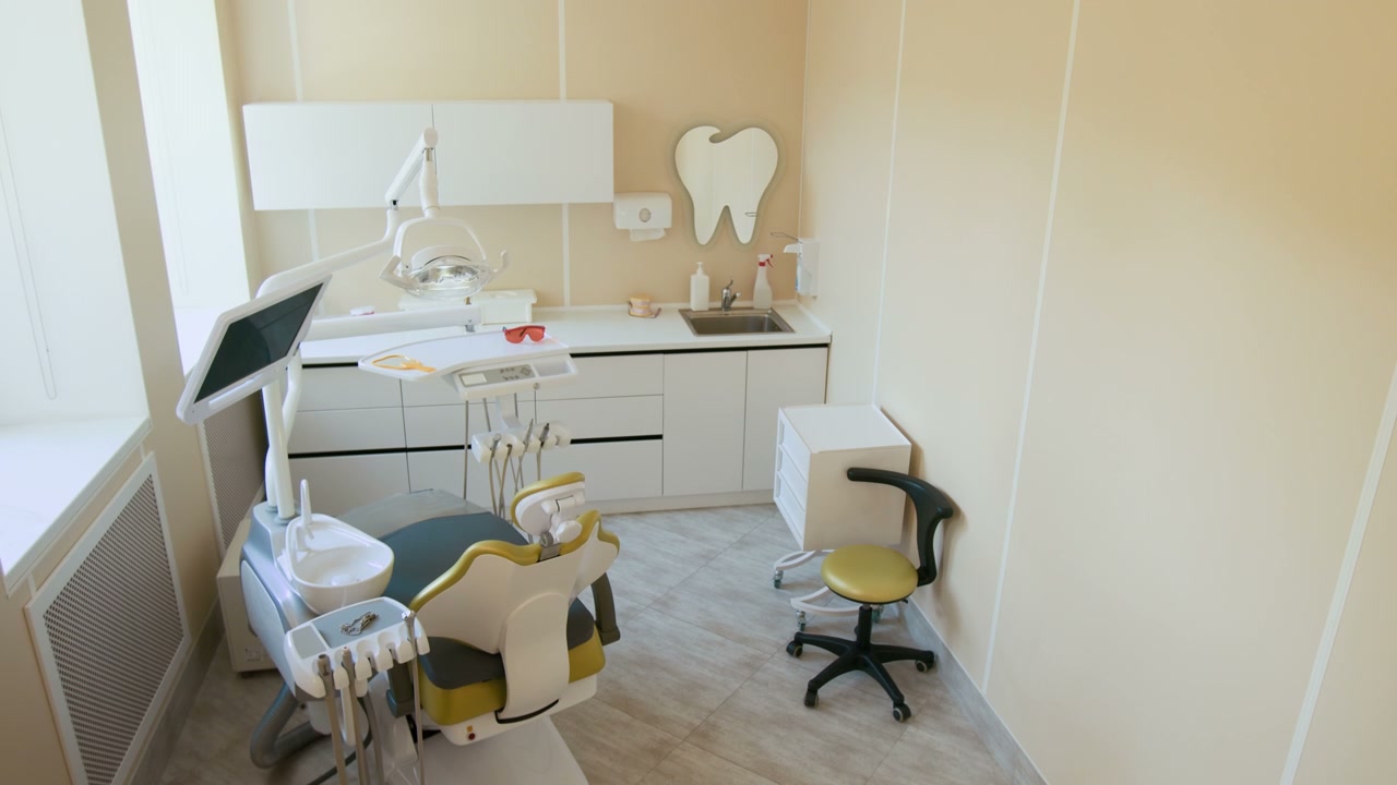 Modern Dental Office High Angle View