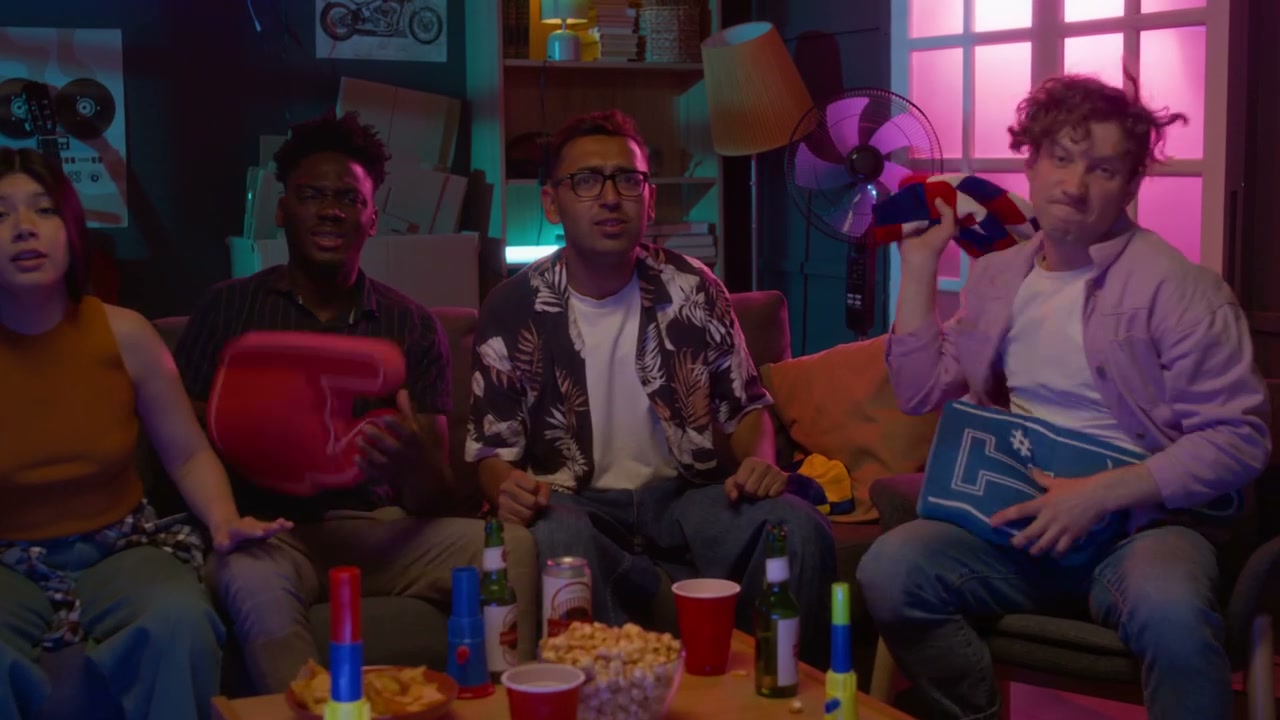 Friends Reacting to Sports Loss