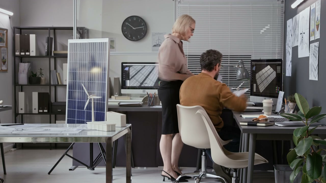 Renewable Energy Engineers Office Timelapse