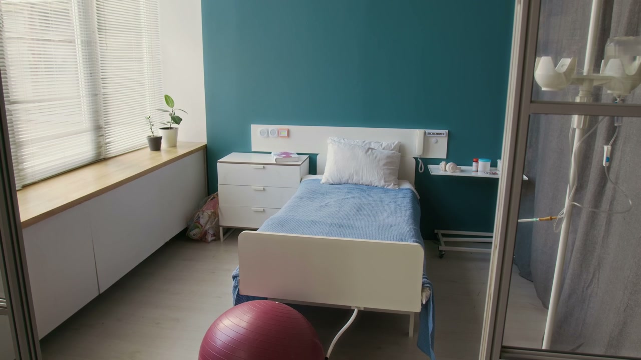 Modern Empty Hospital Maternity Room