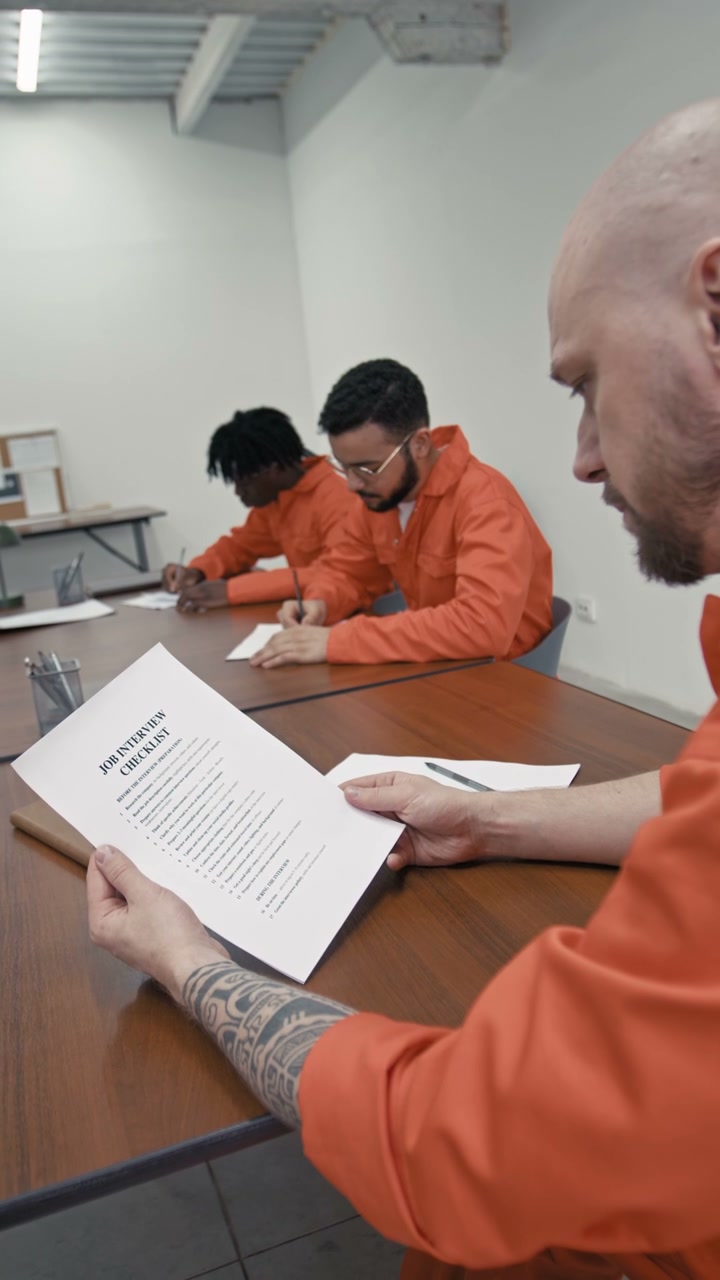 Inmates Study Job Interview Checklist