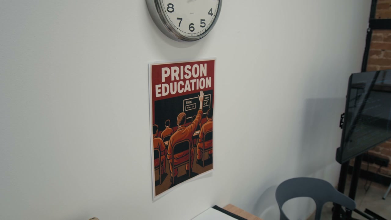 Empty Classroom for Prison Education