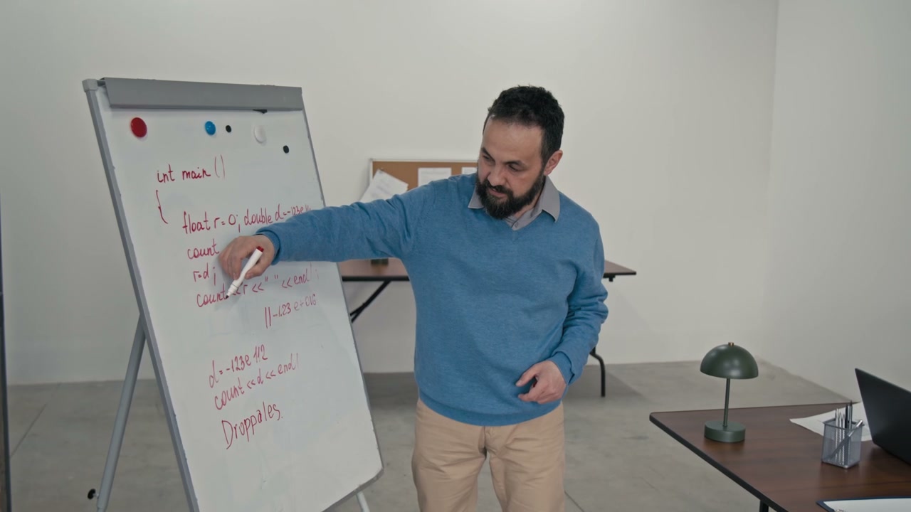 Teacher Leading Coding Class for Inmates
