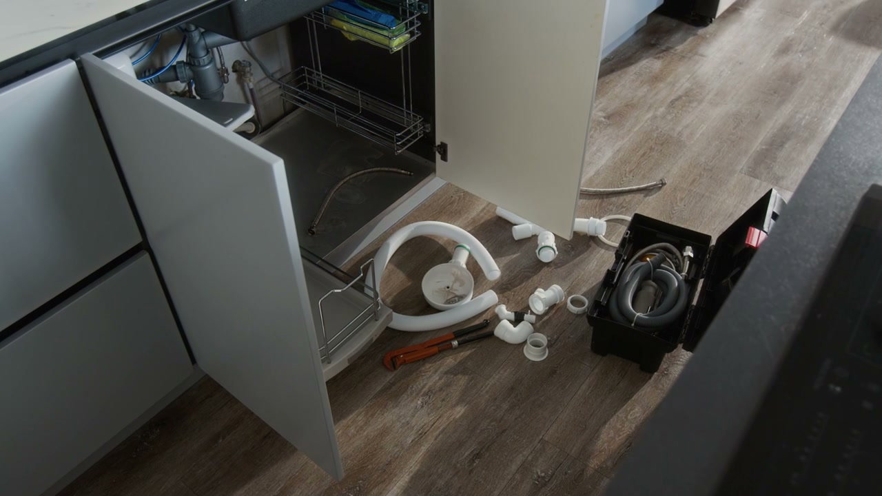 Plumbing Repair Tools and Parts in Kitchen