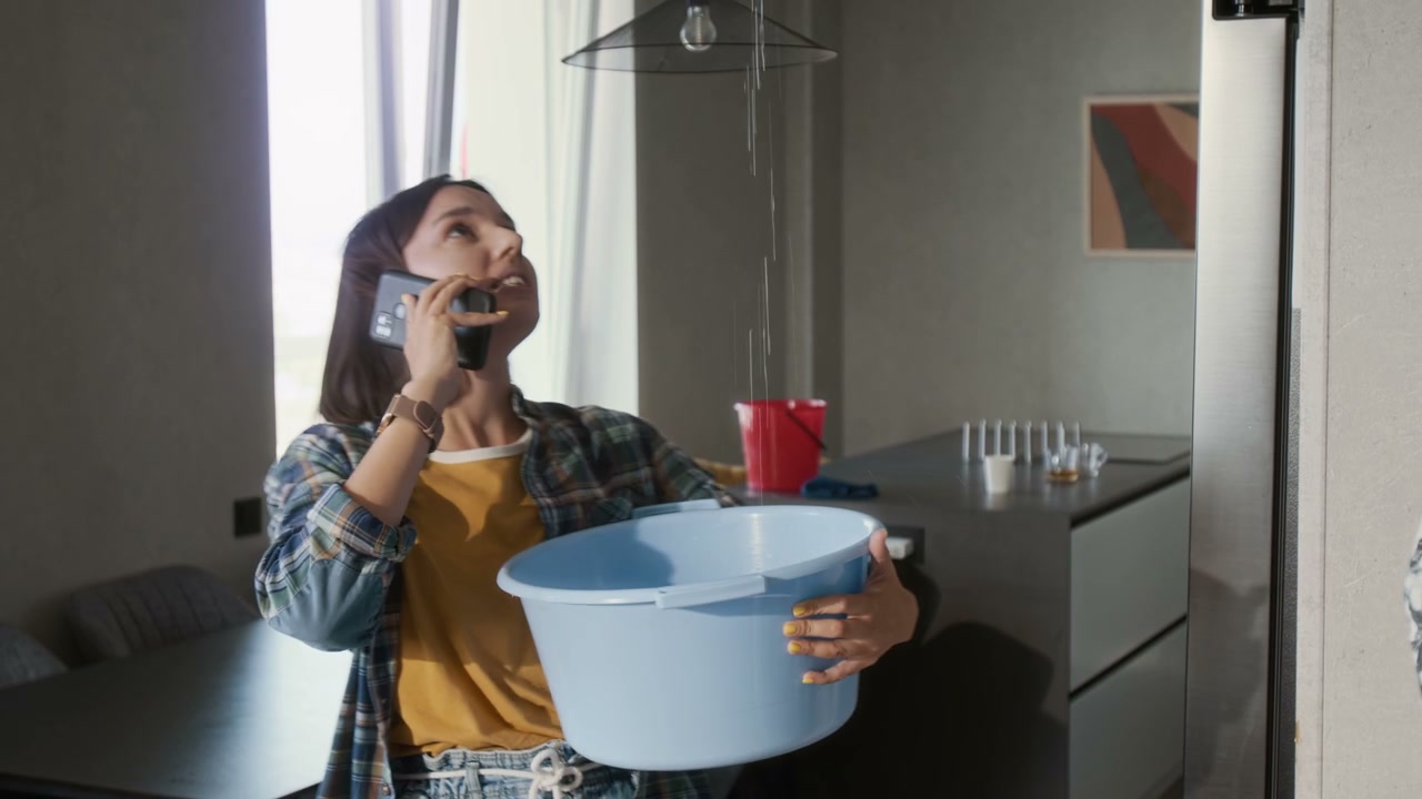 Woman Calling About Ceiling Leak