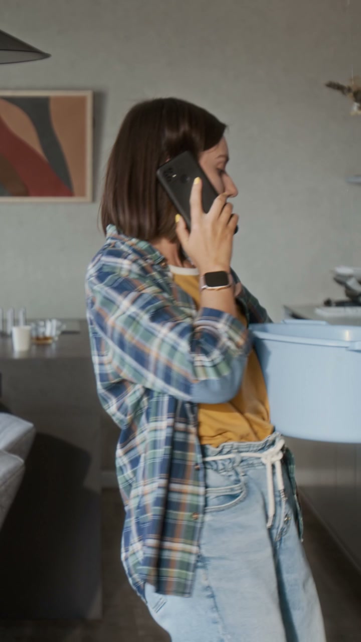 Woman Calling About Apartment Ceiling Leak