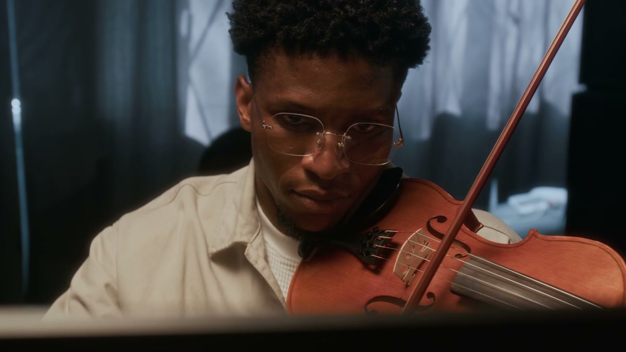 Young Man Playing Violin