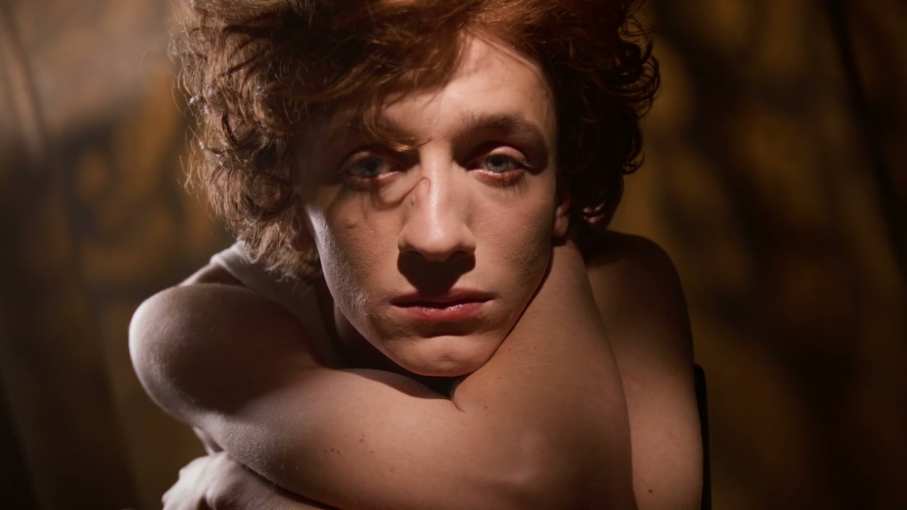 Close-up Portrait of a Crying Young Man
