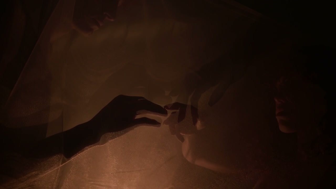 Couple's Hands with Ring in Intimate Silhouette