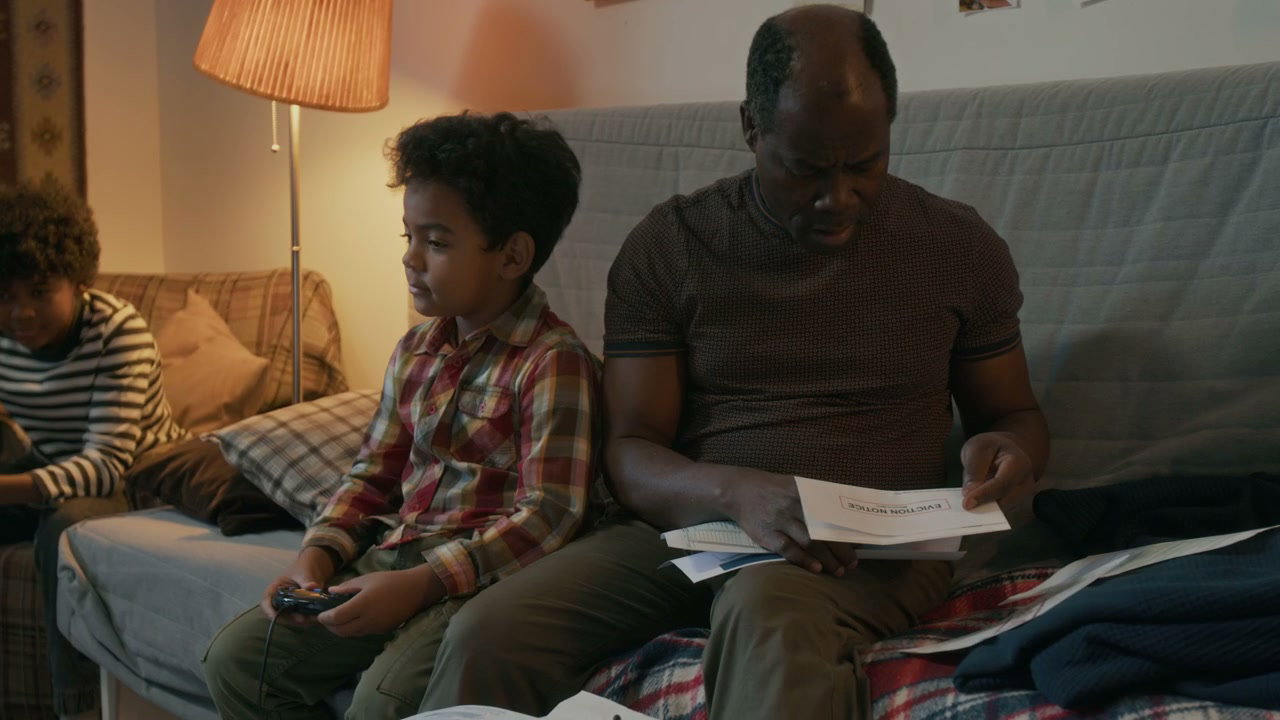 Father Comforts Son About Financial Struggles