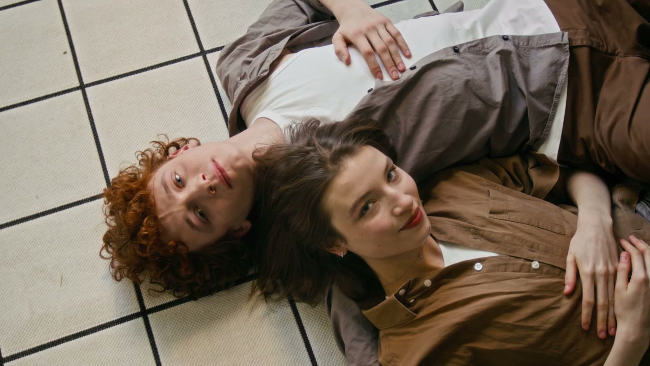 Romantic Couple Looking at Camera