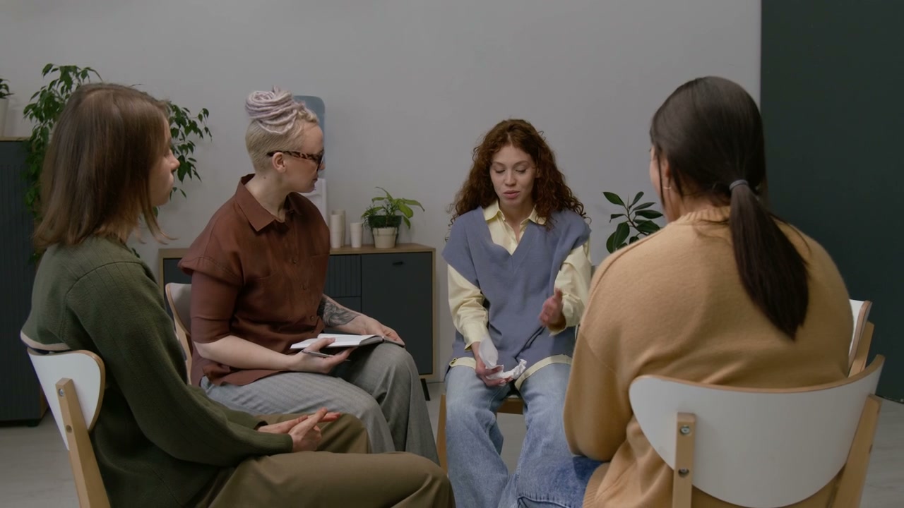 Therapist Comforting Crying Woman