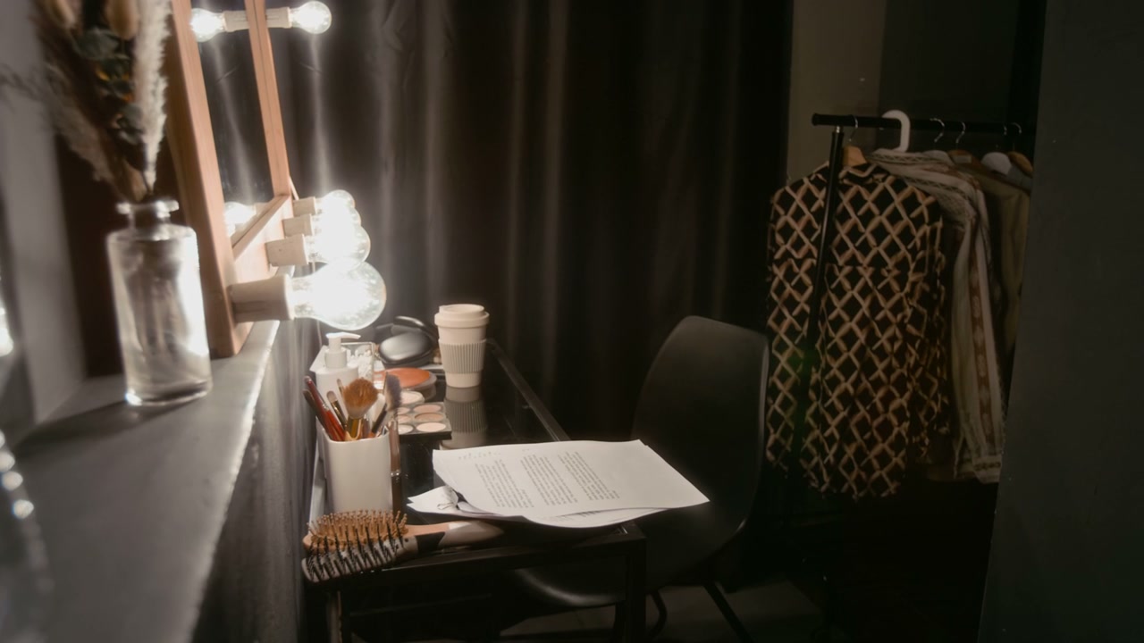 Empty Stand-Up Comedy Dressing Room
