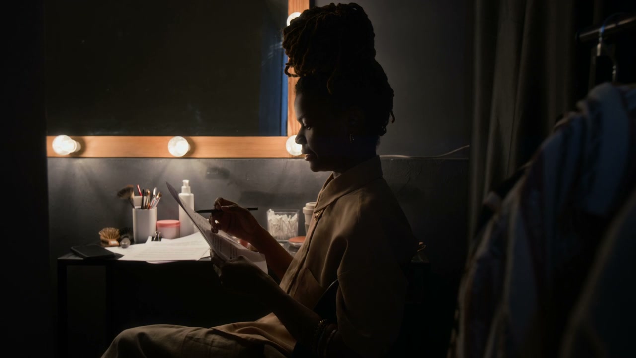 Woman Comedian Reviews Script Backstage