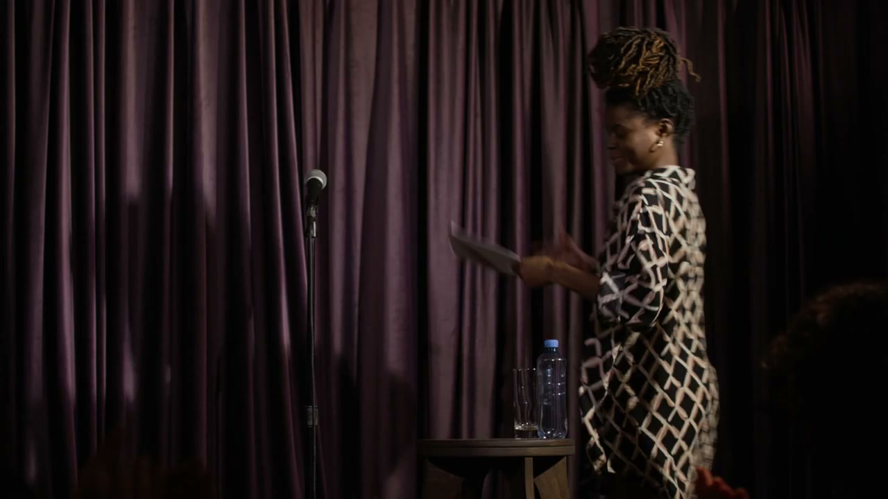 Comedian Performing Live Stand-up Comedy