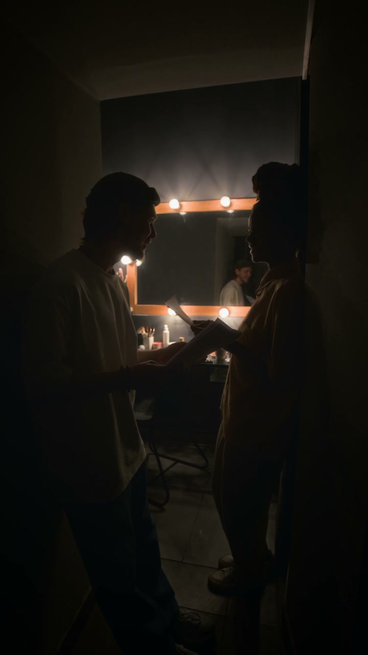 Comedians High-Fiving Backstage