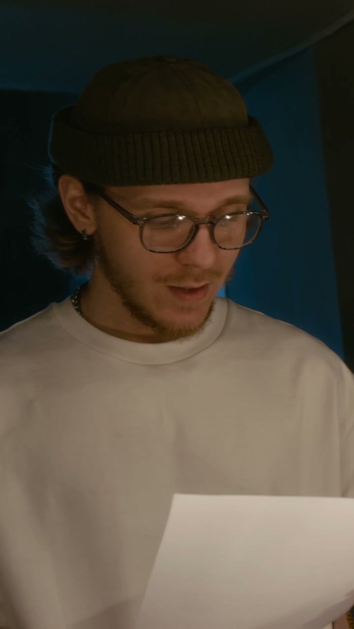 Comedian Preparing Backstage