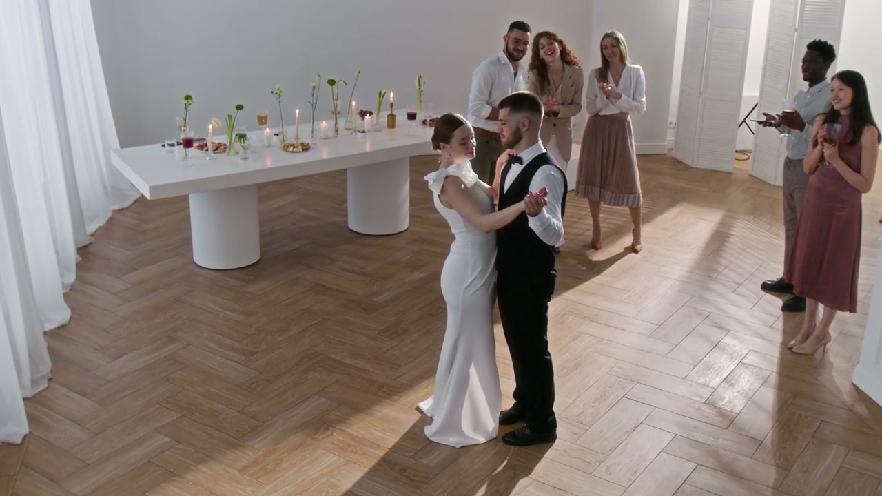 Newlyweds First Dance at Wedding Celebration