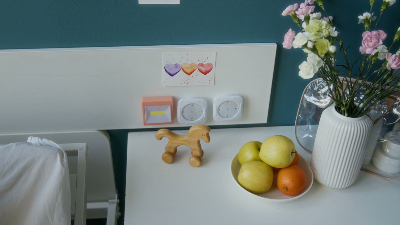 Bedside Table in Modern Maternity Room