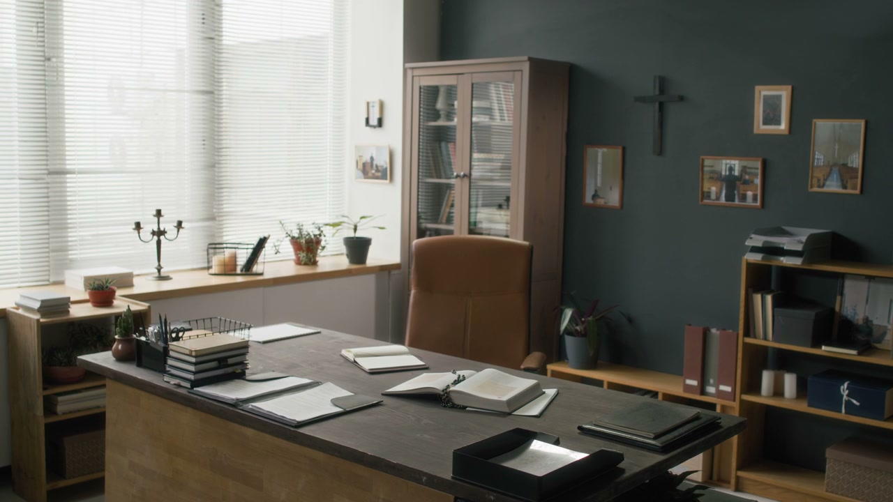 Empty Christian Ministry Office