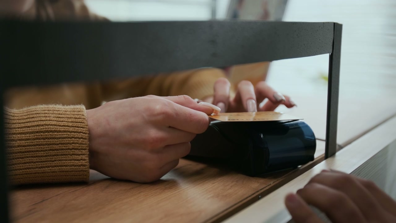 Credit Card Payment at Service Counter