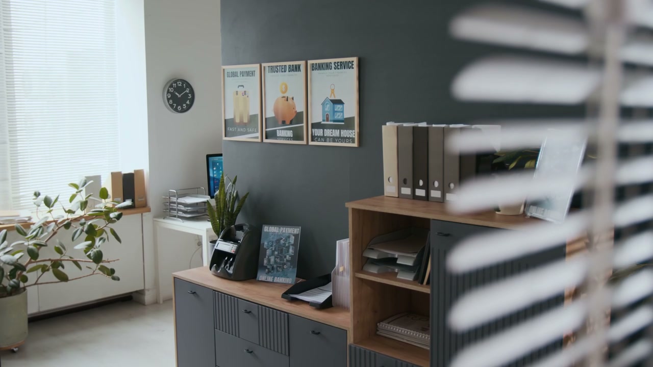 Modern Bank Office Interior