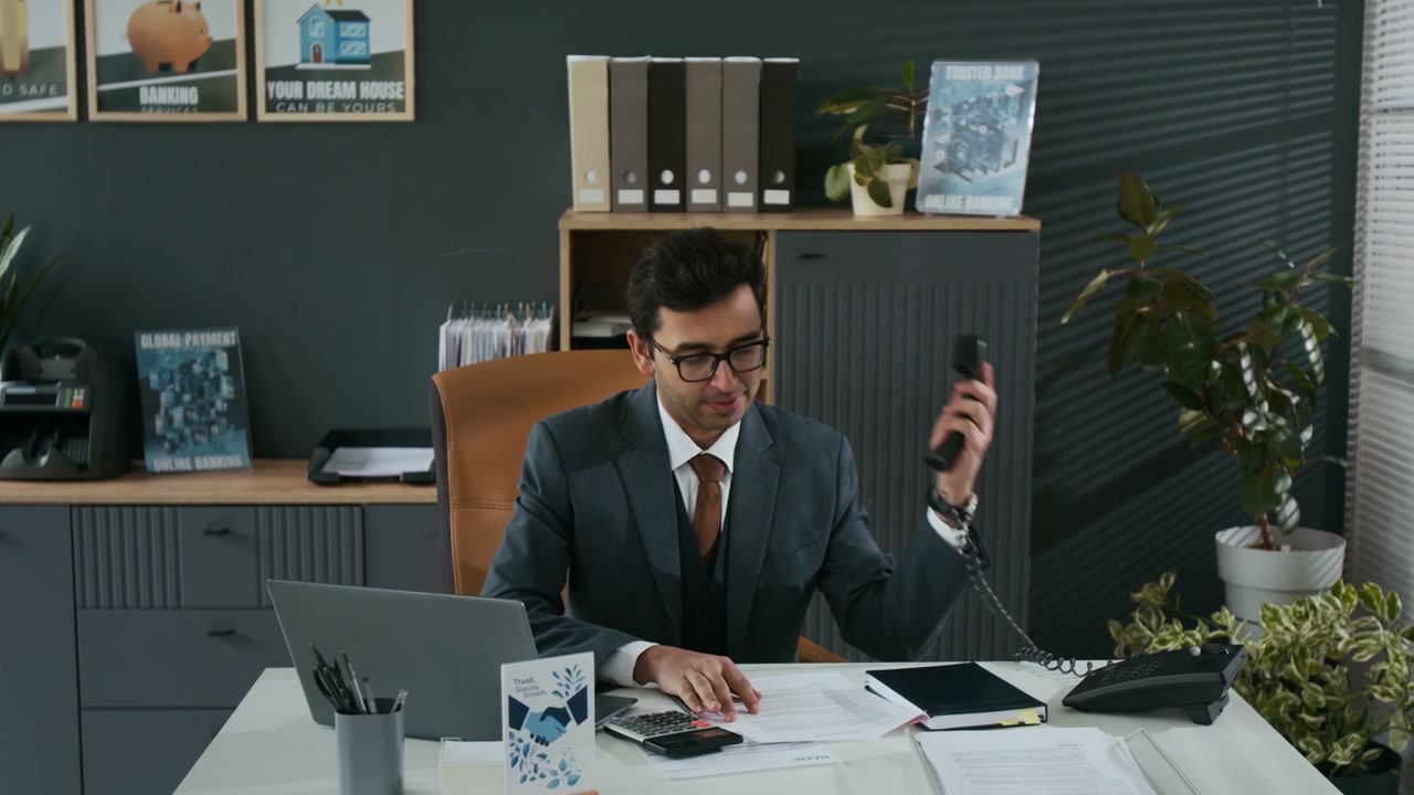 Financial Professional Working in a Modern Office