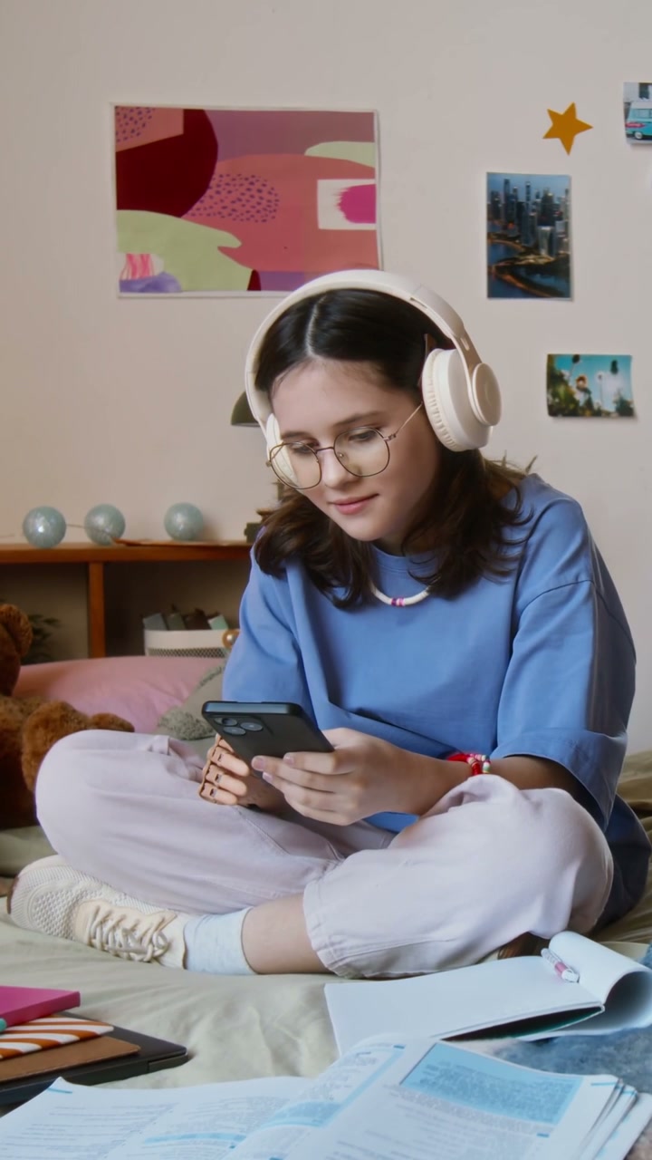 Young Woman with Prosthetic Arm Using Phone