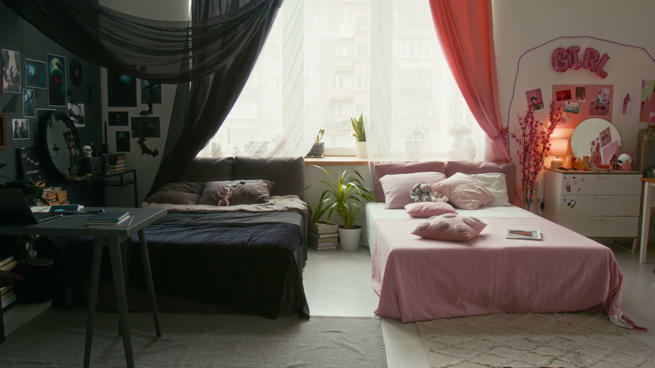 Barbie Goth Split Design Bedroom
