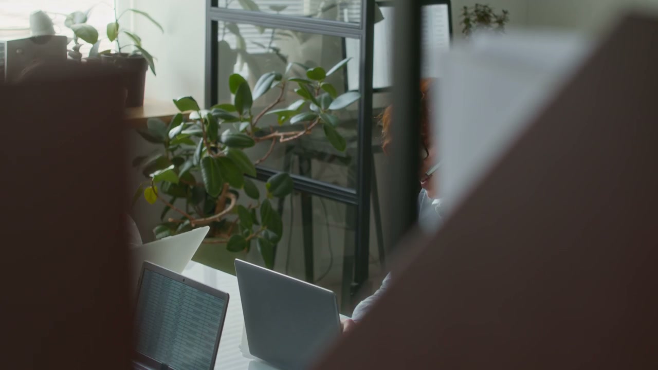 Customer Service Team Working in Office