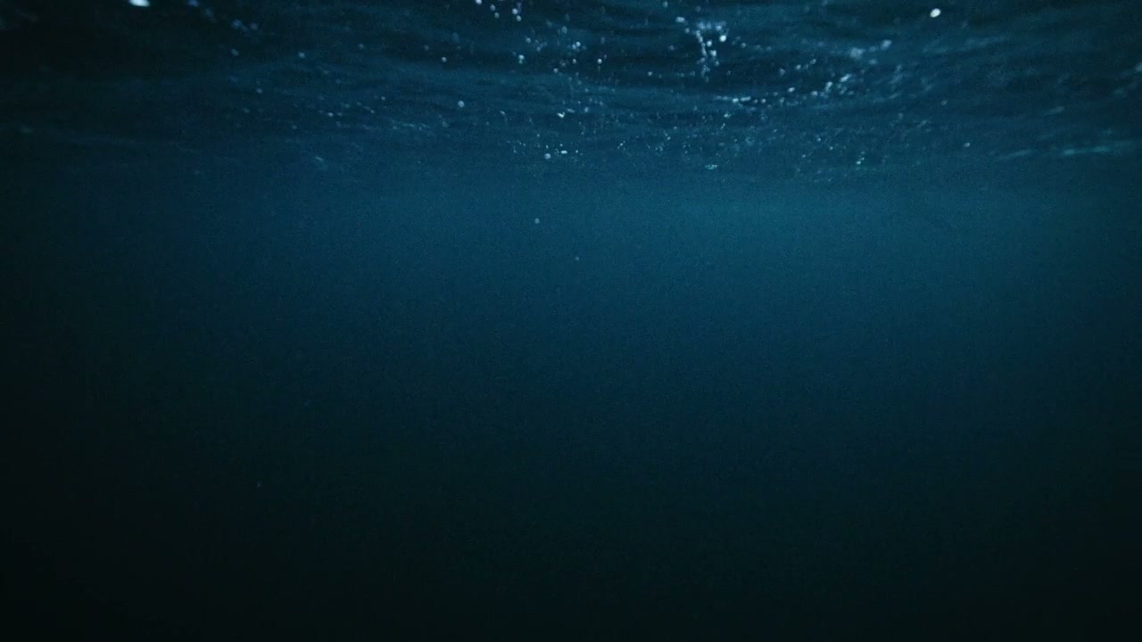 Deep Blue Ocean Surface Underwater View