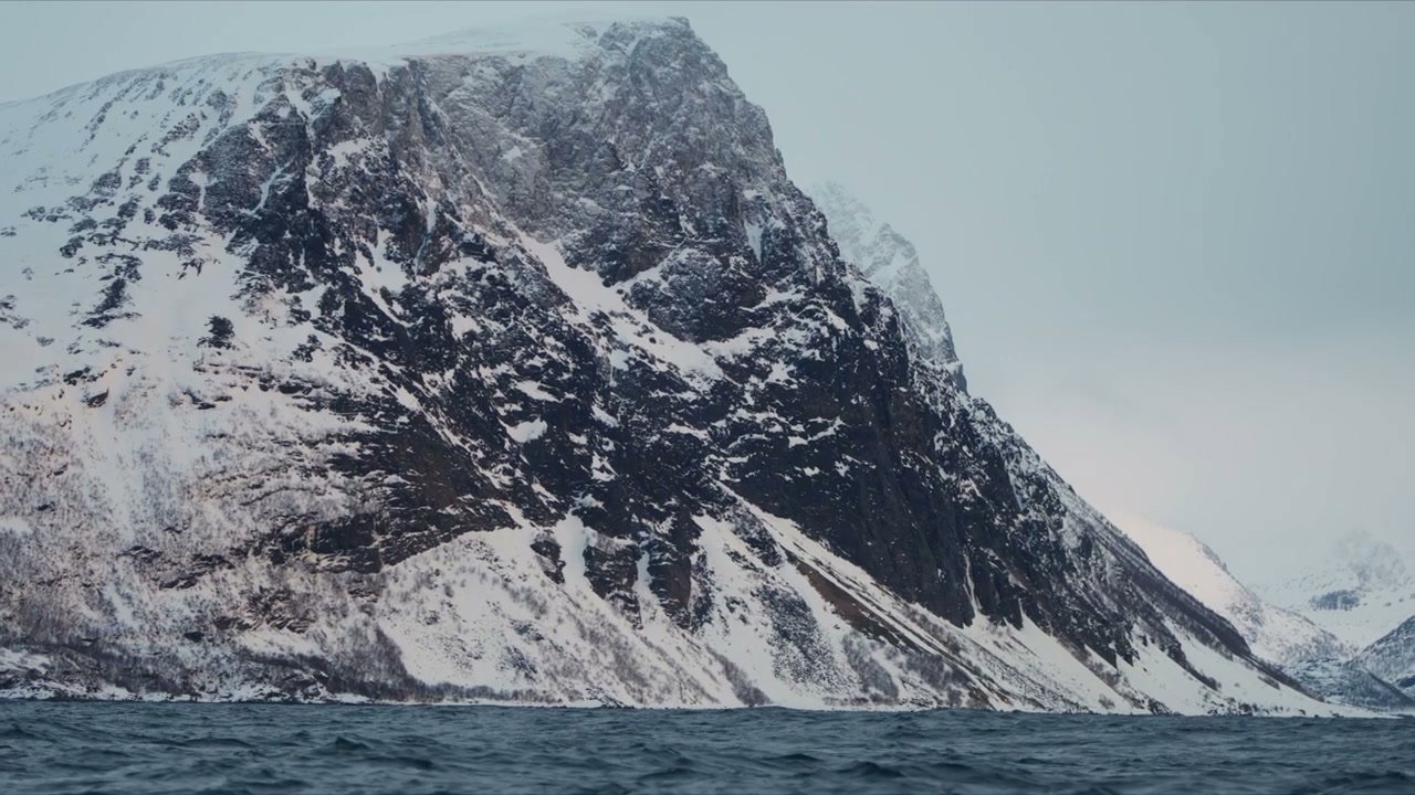 Arctic Fjord and Snow-Capped Mountains