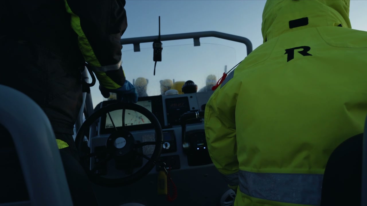 People Driving Boat in Arctic Norway