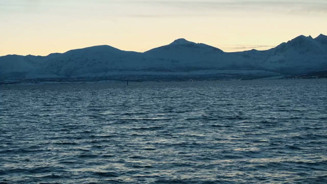 Arctic Fjord with Snow-Capped Mountains