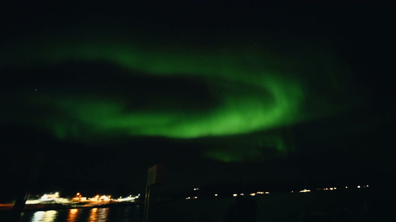 Northern Lights Over Arctic Fjord