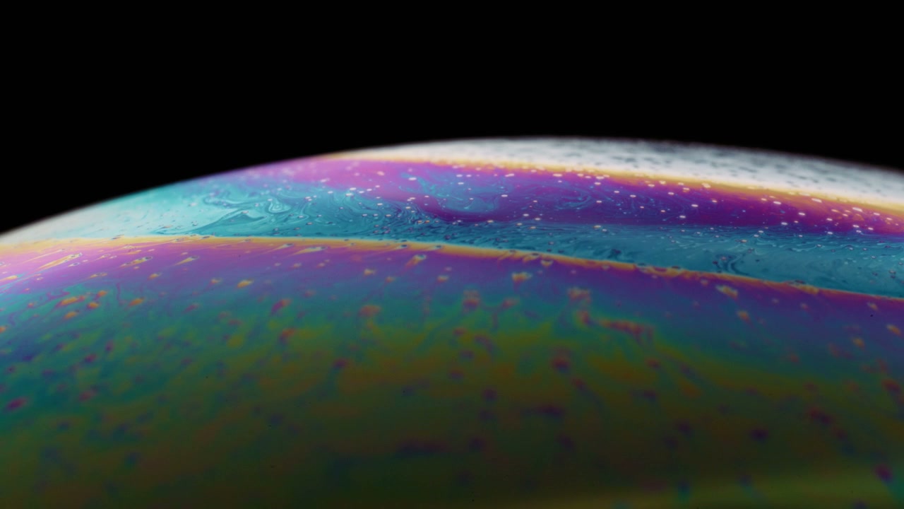 Iridescent Soap Bubble Surface